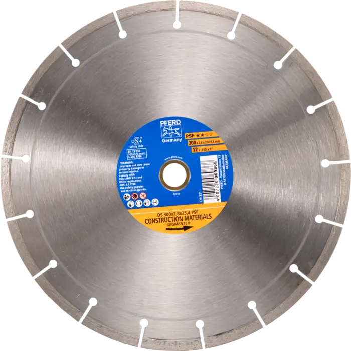 PFERD Diamantwerkzeuge für die Bauindustrie DS 300 x 2,8 x 20/25,4 PSF
