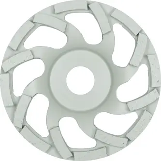 Klingspor - DS 600 S Diamantschleifteller, 125 x 7,2 x 22,23 mm 16 Segmente 7,2 x 5,5 mm, Spezialgeometrie