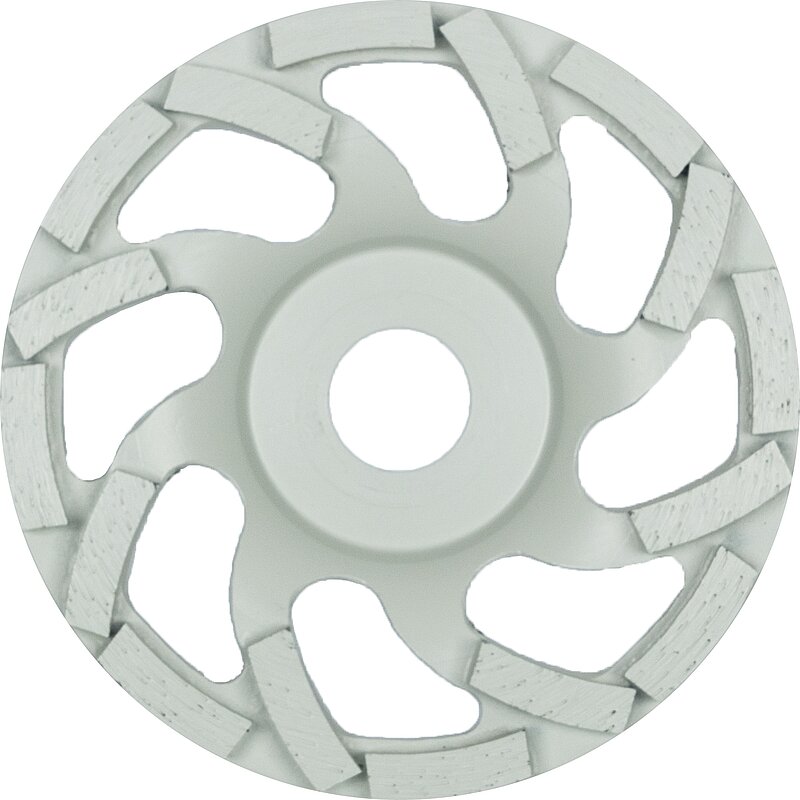 Klingspor - DS 600 S Diamantschleifteller, 100 x 7,2 x 22,23 mm 16 Segmente 7,2 x 5,5 mm, Spezialgeometrie Reduzierring 16