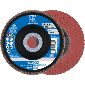 PFERD POLIFAN-Fächerscheiben PFC 125 A-COOL 60 SG INOX+ALU