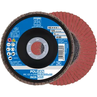 PFERD POLIFAN-Fächerscheiben PFC 125 A-COOL 60 SG INOX+ALU