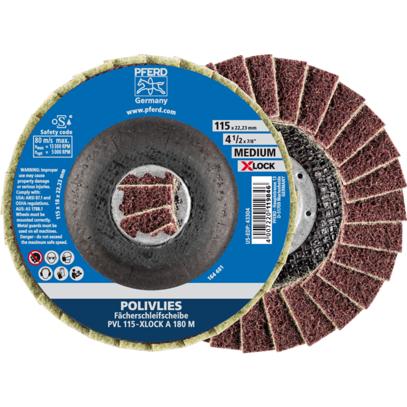 PFERD Vlieswerkzeuge PVL 115-X-LOCK A 180 M