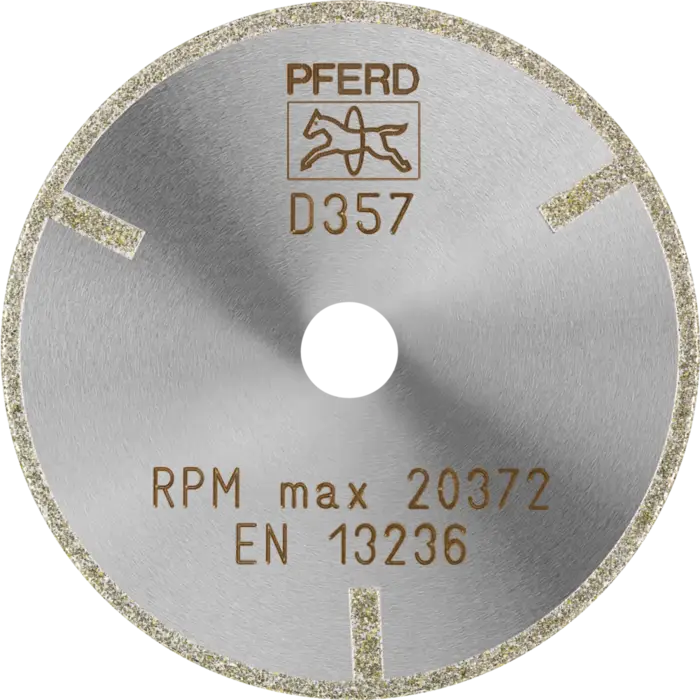 PFERD Dia.- und CBN-Trennwerkzeuge Galvanik D1A1R 75-2-10 D 357 GAG