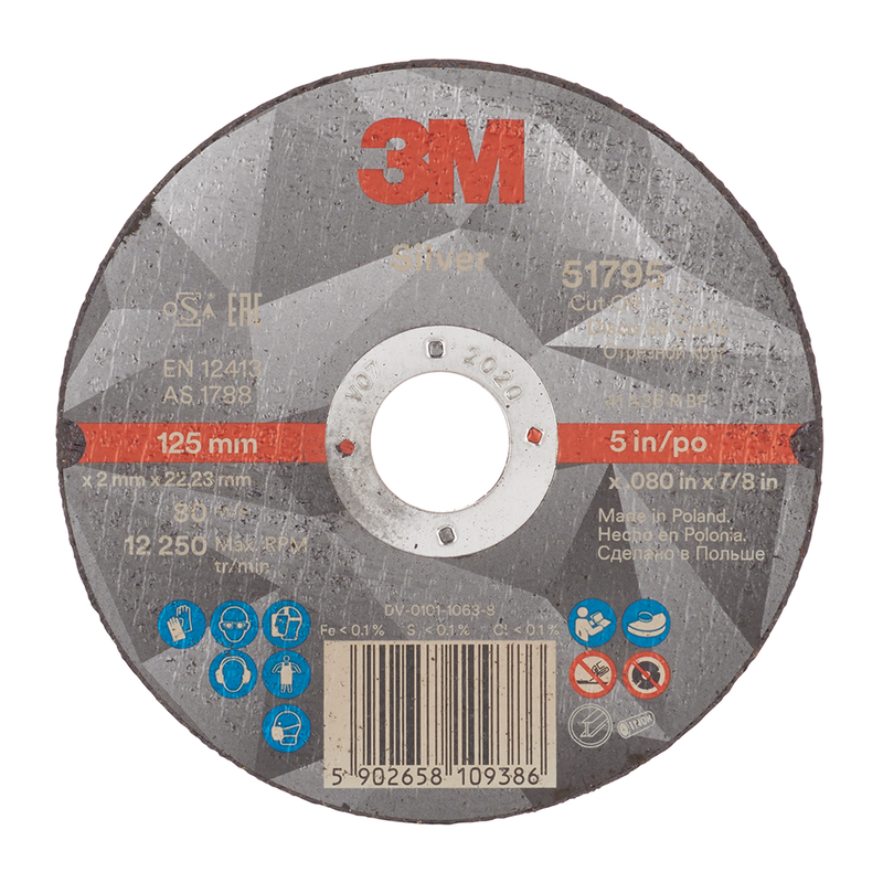 3M Silver Trennscheibe, T41, 125 mm x 2,0 mm x 22 mm