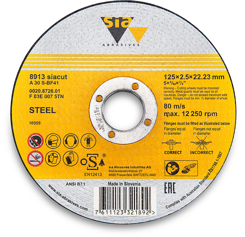 4560 siabite | SIA | Fiberscheiben | 115 mm | Korn 80