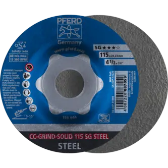 PFERD CC-GRIND (inkl. SOLID, FLEX, STRONG) CC-GRIND SOLID 115 SG STEEL