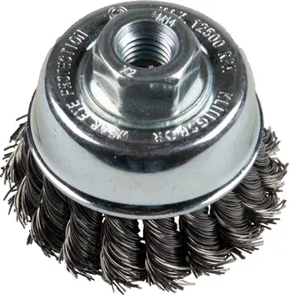 Klingspor - BT 600 Z Topfbürsten gezopft ohne Ring Anzahl Reihen 1, 65 mm Gewinde M 14 0,35 Stahl