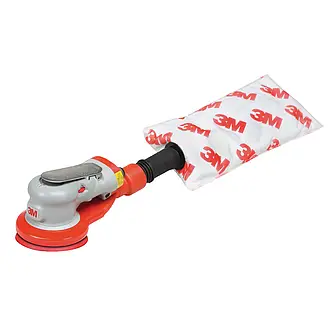 3M Einhand-Druckluft-Exzenterschleifer Serie Elite, 75 mm, integrierte Absaugung, 5 mm Schleifhub, 1/4"-Gewinde