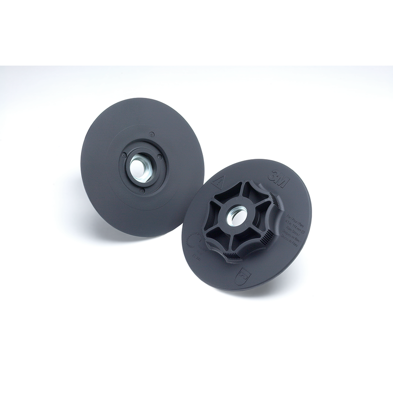 3M Stützteller für Fiberscheiben, schwarz, 125 mm, M14, flach (IPS)