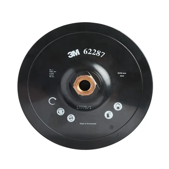 3M Hookit Stützteller Green Standard, 150 mm, M14-Aufnahne