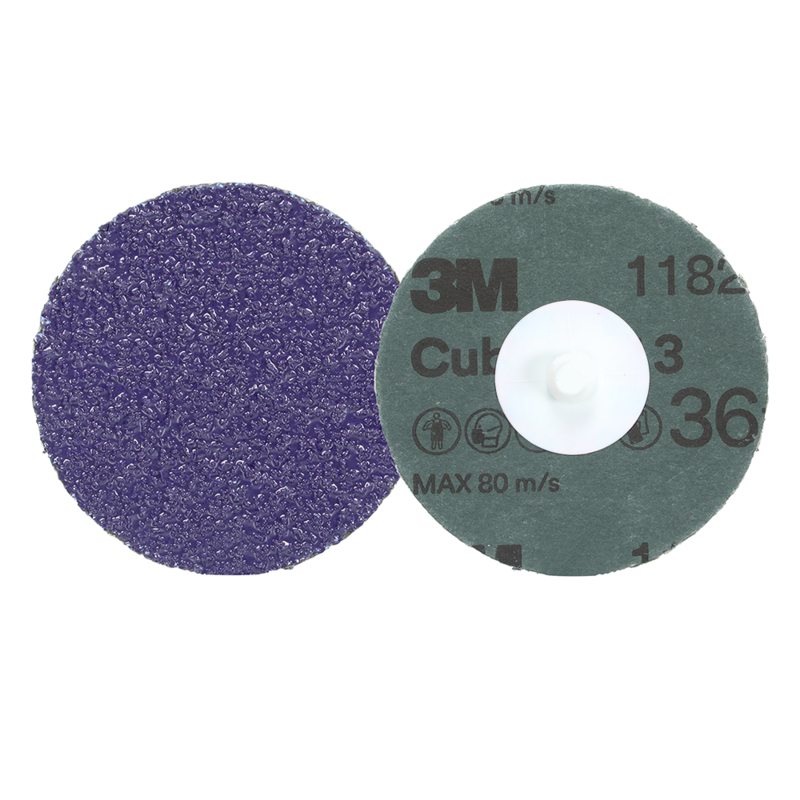 3M Cubitron 3 Roloc Fiberscheibe 1182C, 36+, TR, Purple, 51 mm, 50/Carton, 200 ea/Case