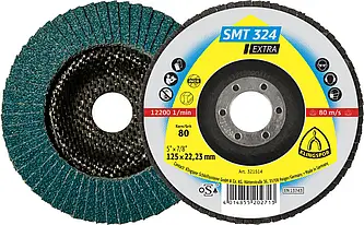 Klingspor - SMT 324 Schleifmopteller, 125 x 22,23 mm Korn 80 gewölbt