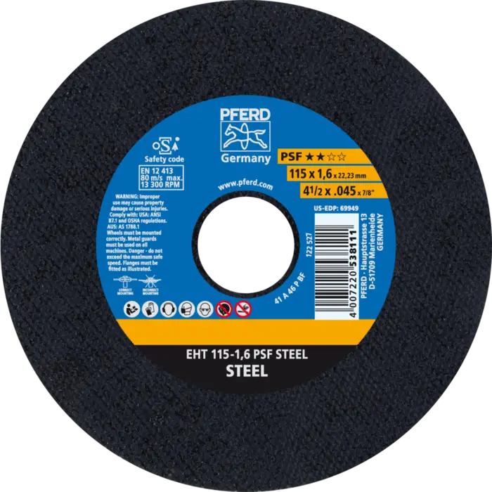 PFERD Trennscheiben EHT 115-1,6 PSF STEEL
