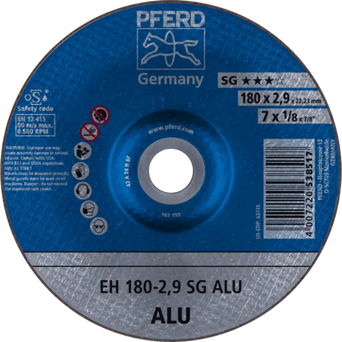 PFERD Trennscheiben EH 180-2,9 SG ALU