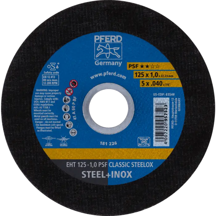 PFERD Trennscheiben EHT 125-1,0 PSF CLASSIC STEELOX