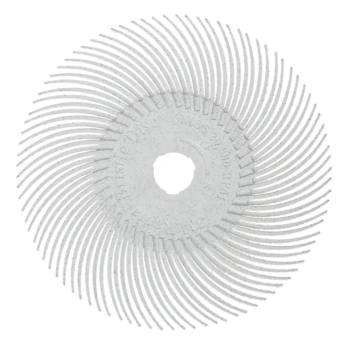 Scotch-Brite Radial Bristle Brush RB-ZB, weiß, 76,2 mm x 9,5 mm, P120, Typ C