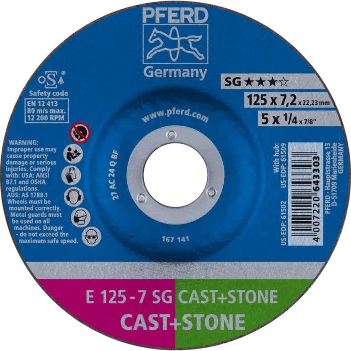 PFERD BIBIELLE E 125-7 SG CAST+STONE (2)
