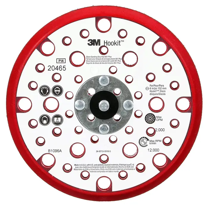 3M Xtract Low Profile Finishing Stützteller, 152 mm x 9,52 mm x 15,8 mm, multihole, 5/16"-Gewinde