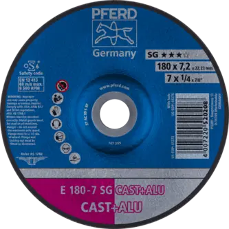 PFERD Schruppscheiben E 180-7 SG CAST+ALU
