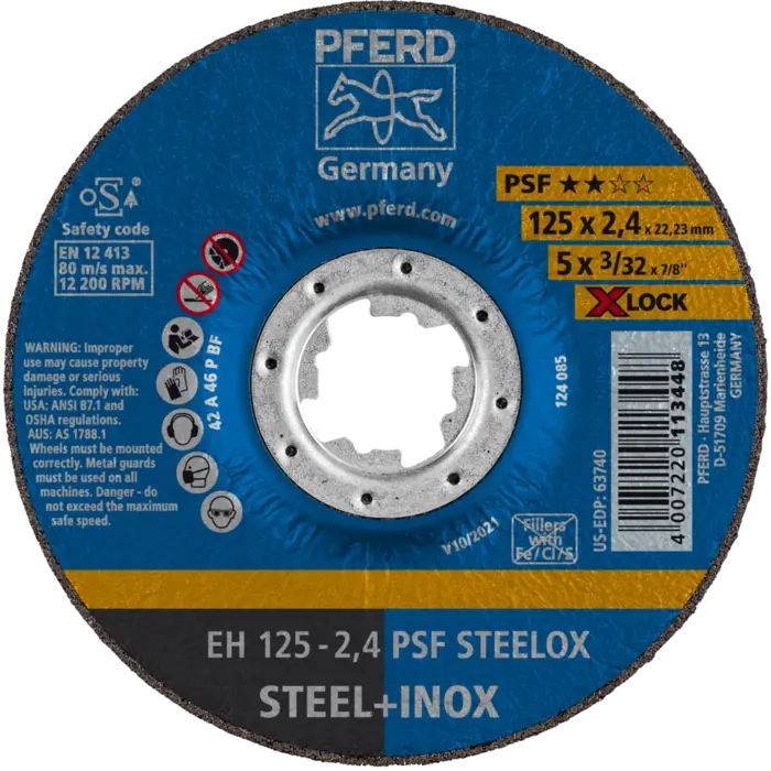 PFERD Trennscheiben EH 125-2,4 PSF STEELOX/X-LOCK