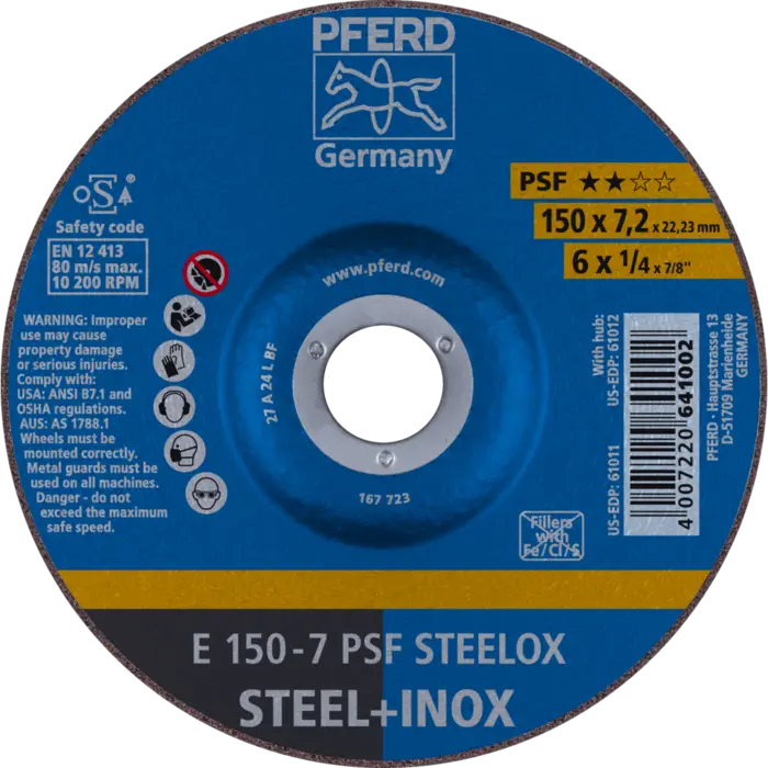 PFERD Schruppscheiben E 150-7 PSF STEELOX