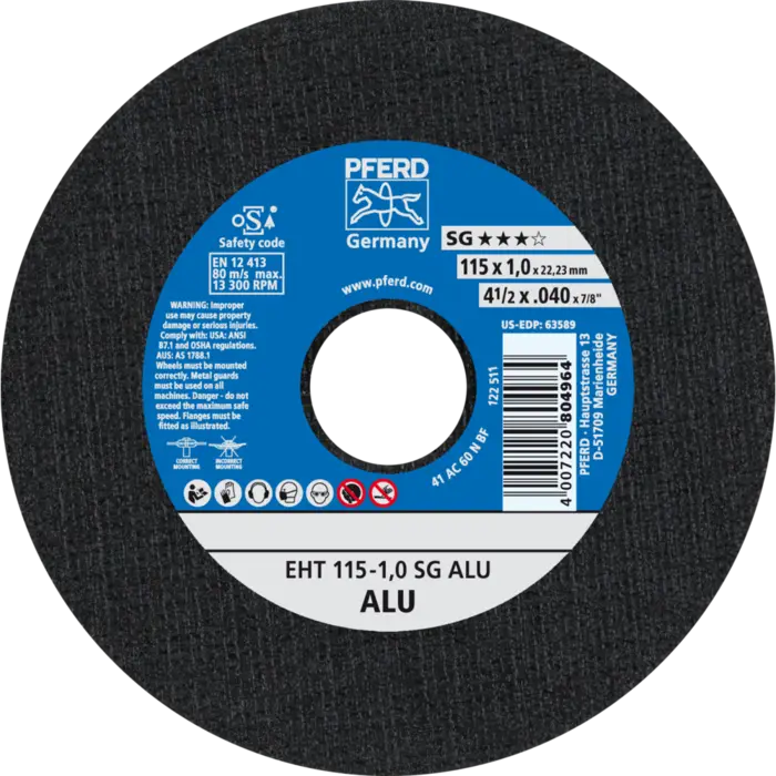 PFERD Trennscheiben EHT 115-1,0 SG ALU