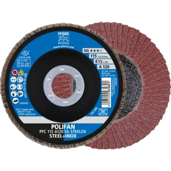 PFERD POLIFAN-Fächerscheiben PFC 115 A 120 SG STEELOX