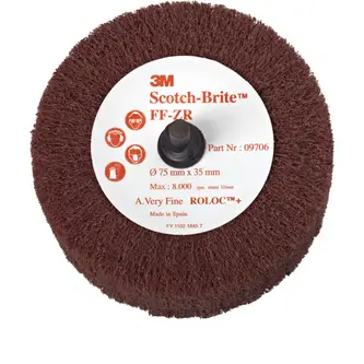 Scotch-Brite Roloc Lamellenbürste FF-ZR, rot, 63 mm x 32 mm, A VFN