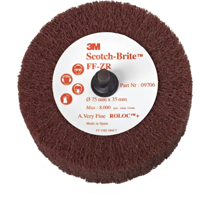 Scotch-Brite Roloc Lamellenbürste FF-ZR, rot, 63 mm x 32 mm, A VFN