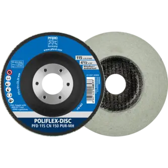 PFERD Poliflex-Feinschleif-Werkzeuge PFD 115-22 CN 150 PUR-MH