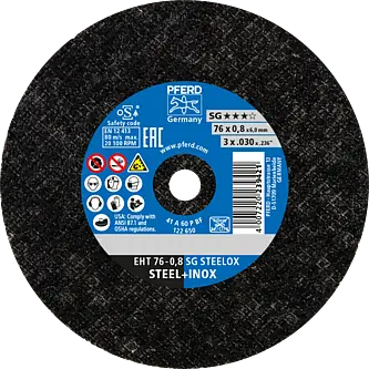PFERD Trennscheiben EHT 76-0,8 SG STEELOX/6,0