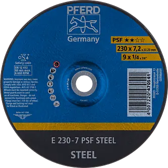 PFERD Schruppscheiben E 230-7 PSF STEEL
