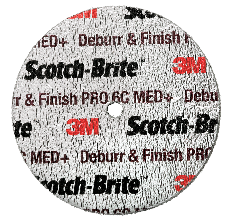 Scotch-Brite Deburr and Finish Pro Kompaktscheibe DP-UW, 75 mm x 19 mm x 6,35 mm, 8C CRS+