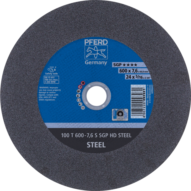 PFERD HEAVY DUTY SGP bis ? 2000 mm 100 T 600-7,6 S SGP HD STEEL/60,0