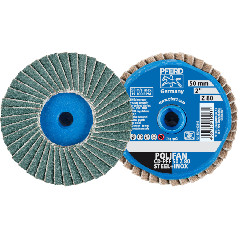 PFERD COMBIDISC-Schleifwerkzeuge CD PFF 50 Z 80