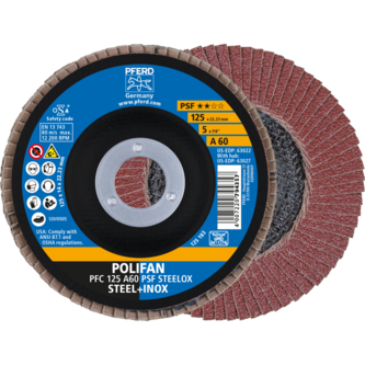 PFERD POLIFAN-Fächerscheiben PFC 125 A 60 PSF STEELOX