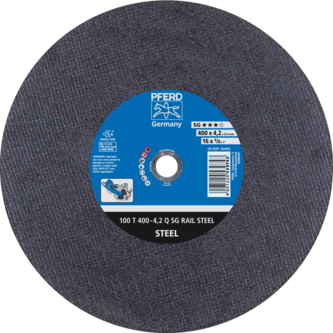 PFERD RAIL SG stat. Trennscheiben 100 T 400-4,2 Q SG RAIL STEEL/25,4