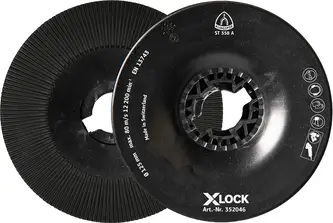 Klingspor - ST358A FI-Stützteller gerippt, 115 mm X-LOCK