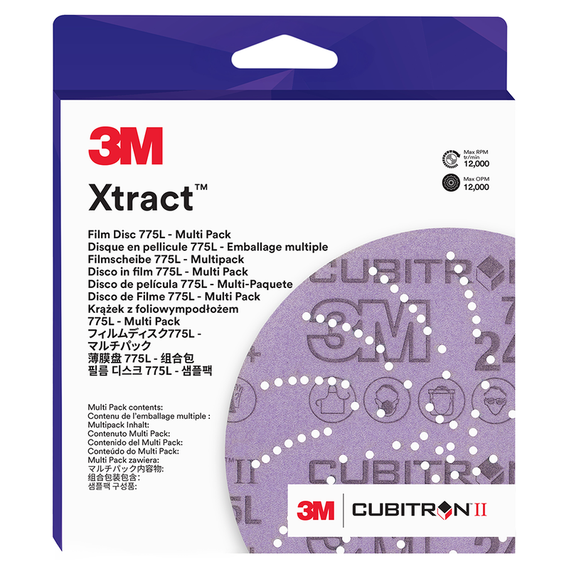 3M Xtract Cubitron II Filmscheibe 775L, 127 mm x NH, 80+ - 220+