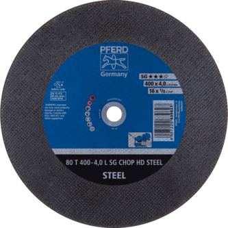 PFERD CHOPSAW stat. Trennscheiben 80 T 400-4,0 L SG CHOP HD STEEL/32,0
