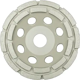 Klingspor - DS 600 A Diamantschleifteller, 100 x 8,2 x 22,23 mm 14 Segmente 8,2 x 5,5 mm, 2-Reihig Reduzierring 16