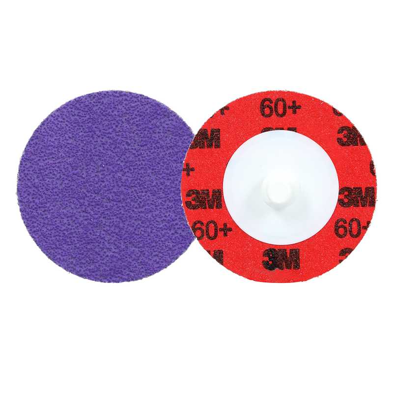3M Cubitron 3 Roloc Langlebige Kantenscheibe 1184F, 60+ YF-weight, TR, Purple, 38 mm, 50/Carton, 200 ea/Case