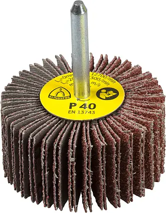 Klingspor - KM 613 Schleifmopstift, 10 x 10 x 3 mm Korn 40 Plan