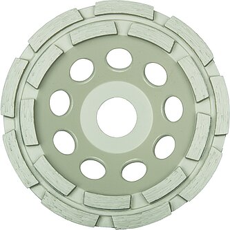 Klingspor - DS 600 B Diamantschleifteller, 125 x 7,2 x 22,23 mm 20 Segmente 7,2 x 5,5 mm, 2-Reihig