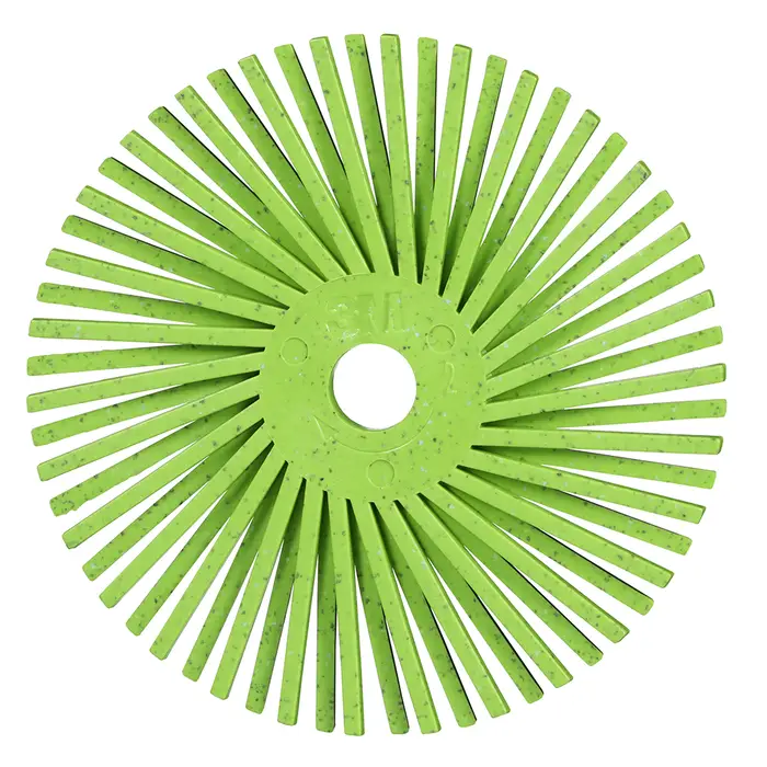 Scotch-Brite Precision Radial Bristle Brush, PN-RB, 50+, 76,2 mm x 9,525 mm (3 Zoll x 3/8 Zoll), Typ A