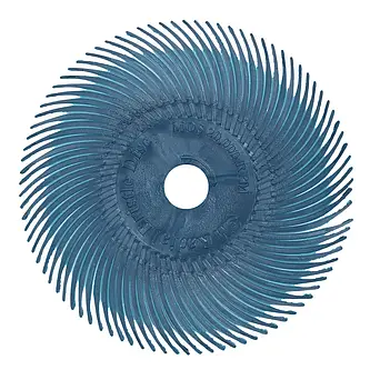 Scotch-Brite Radial Bristle Brush RB-ZB, blau, 76,2 mm x 9,5 mm, P400, Typ C