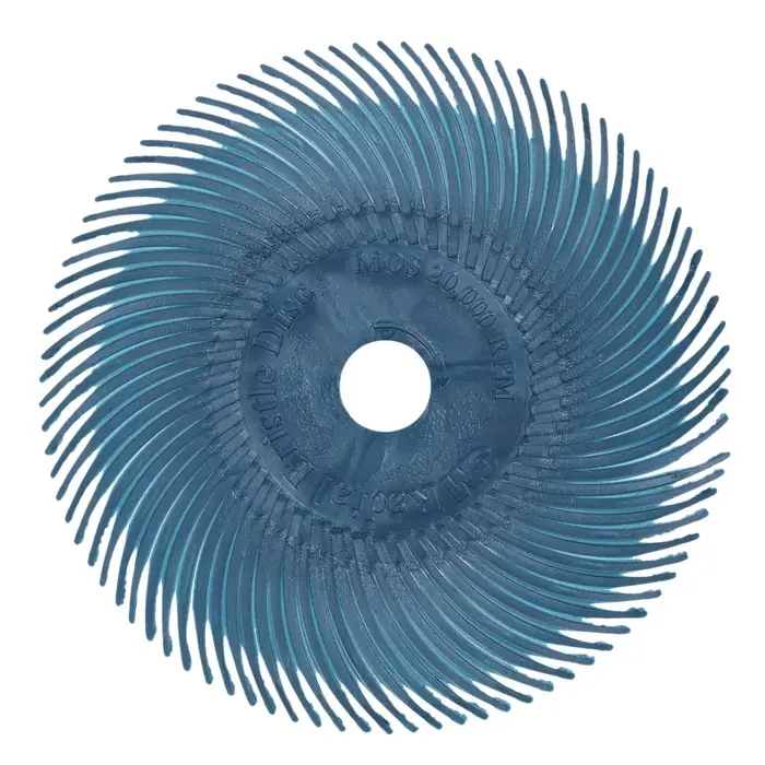 Scotch-Brite Radial Bristle Brush RB-ZB, blau, 76,2 mm x 9,5 mm, P400, Typ C