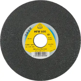 Klingspor - MFW 600 UNITIZED WHEEL Kompaktscheibe, 150 x 6 x 25,4 mm Very Fine Siliziumkarbid