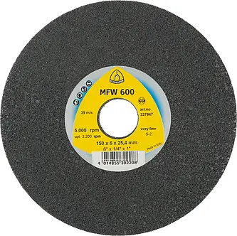 Klingspor - MFW 600 UNITIZED WHEEL Kompaktscheibe, 150 x 6 x 25,4 mm Very Fine Siliziumkarbid