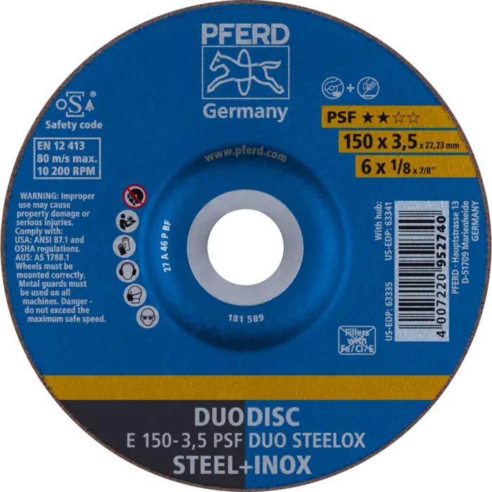 PFERD Trennscheiben E 150-3,5 PSF DUO STEELOX